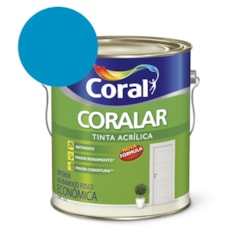 Tinta Acrílica Econômica Coralar Acrílico Fosco Oceano 3.6l Coral