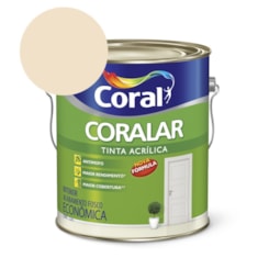 Tinta Acrílica Econômica Coralar Acrílico Fosco Pérola 3.6l Coral