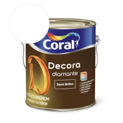 Tinta Acrílica Premium Semi Brilho Decora Diamante Branco Neve Coral 3,6l