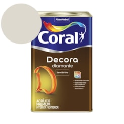 Tinta Acrílica Premium Semi Brilho Decora Diamante Gelo Coral 18l