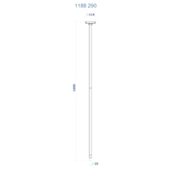 TORNEIRA DE TETO PARA LAVATORIO VIK 1188 C-290 CROMADO FANI