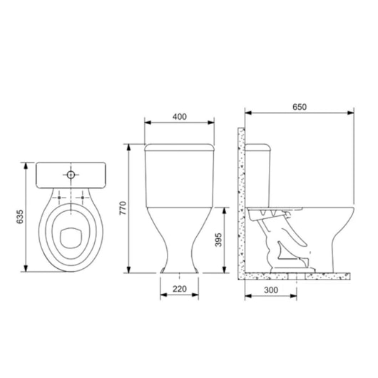 Vaso Sanitário Para Caixa Acoplada Saveiro Branco Celite - Imagem principal - b0292a00-17ca-4074-982d-a89ada2db068