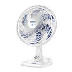 Ventilador Super Power VS Branco E Azul Mondial 40cm 127V 140W