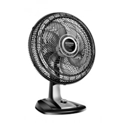 Ventilador Super Turbo 8 Pás Preto E Prata Mondial 40cm 127V 140W