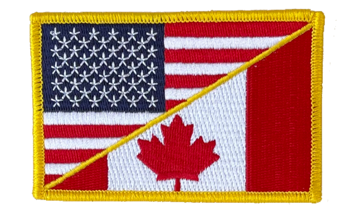 US AND CANADA FLAG PATCH