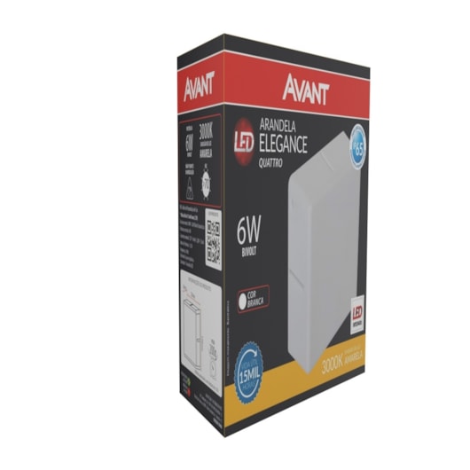 Arandela 4 Focos Elegance Quattro 6W Luz Amarela 3000K IP65 Branco Bivolt Avant - Imagem principal - 6e10abf4-719e-417a-996f-db6ea7aa3f68