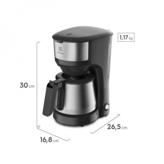 Cafeteira Elétrica Com Jarra Inox  ECM2 Efficient Electrolux 220V - Imagem principal - 554431e5-d59f-460b-b945-762b541ea08f