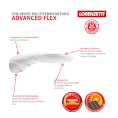 Chuveiro Advanced Flex 127v 5500w Lorenzetti