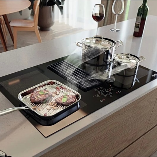 Cooktop Indução Tramontina Duo 4ei 80 Com Coifa Integrada Em Modo Exaustão 220 V - Imagem principal - e7e2502c-7f8e-4f6e-8f2d-8d1039456c66