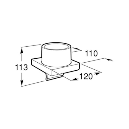  Dispenser Para Sabonete Liquido Tempo Cromado Roca