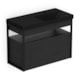 Gabinete Com Gaveta E Lavatório Flow Black Matte Celite 80x38cm - 2a966848-c136-4b18-96bd-00ee1517b101