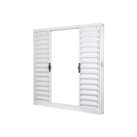 Janela Veneziana 4 Folhas Branco MGM 100x100 cm - Imagem principal - 5615687b-b3c1-4486-a8c9-f7870aa2697c