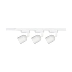 Kit Trilho Elegance Branco Fosco 3 Spots De 7w 6500k Emissão De Luz Branca Avant