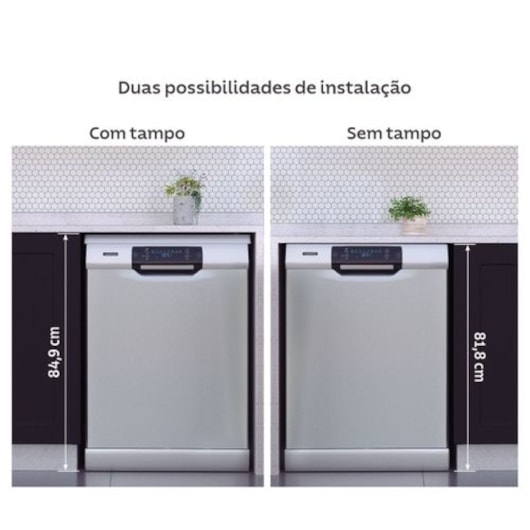 Lava-Louças Inox 15 Serviços com 8 Programas e 6 Funções 220V Tramontina S15X 60 - Imagem principal - d5481096-bb82-4353-8c99-48ec302b08fa