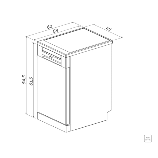 Lava-Louças Inox 9 Serviços SB09X 45 com 6 Programas e 4 Funções 220V Tramontina - Imagem principal - 5d6cc159-32e2-4f65-843f-6feae3bc56df