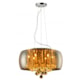 Lustre Wessex Vidro Ambar 50CM Translucido 5Xg9 Canopla Cromo Avant - 5399052a-5d30-4845-8a27-e90ba4b3540b