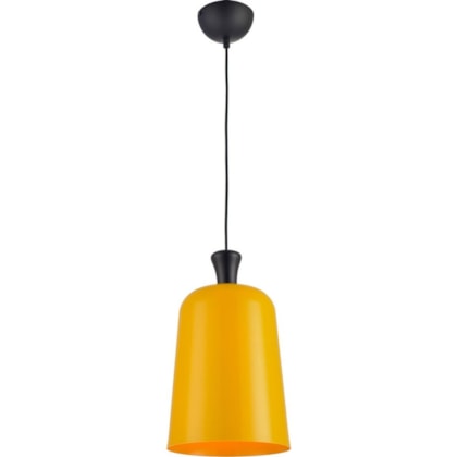 Pendente Bell Aço Amarelo Brilho 230mm Avant 1 Lâmpada E27