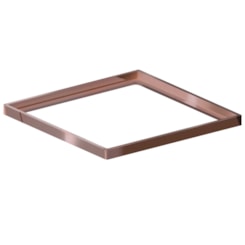 Porta Grelha Quadrado Rose Gold 15x15 cm Linear