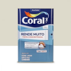 Tinta Acrílica Standard Fosco Rende Muito Branco Gelo Coral 16L