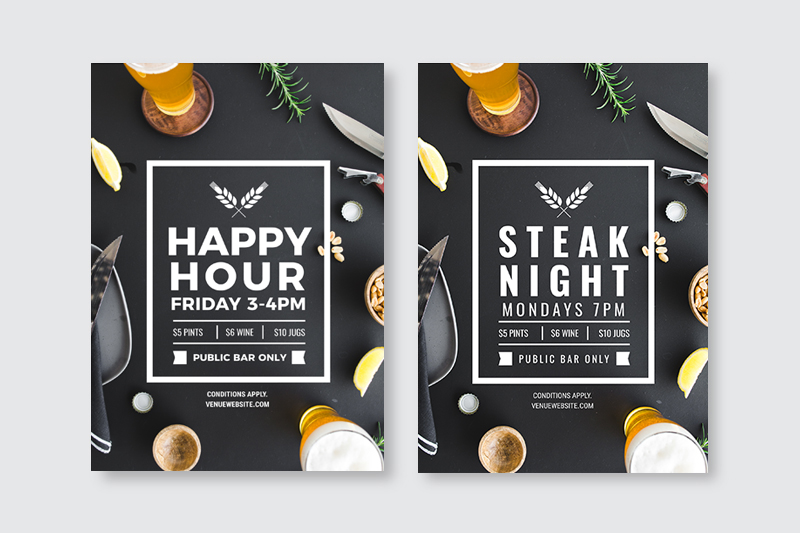 Changing out the text and font on a design template - How to Use DIY Graphic Design Templates like a Pro 