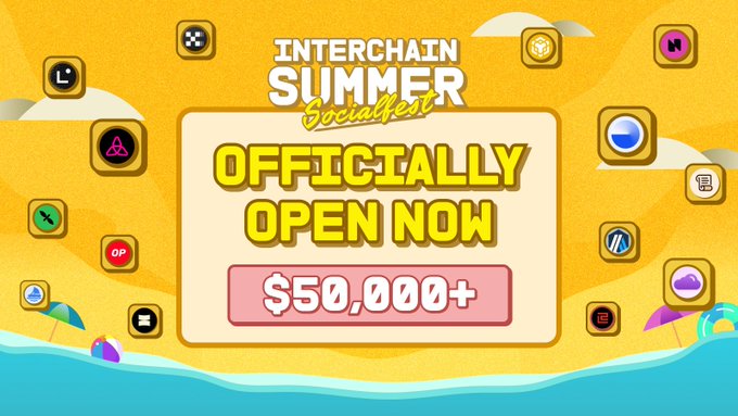 🌴 Interchain Summer SocialFest Hosted by Micro3 is Officially Open!🌴