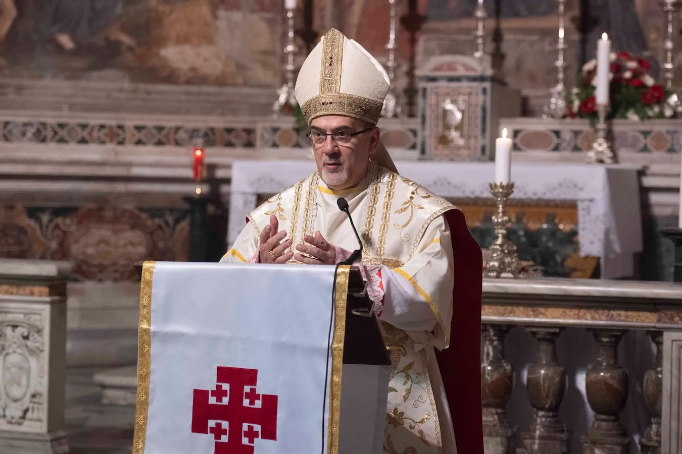 Cardinal Pierbattista Pizzaballa, May 1, 2024. (Photo by IPA Agency/Maxppp)