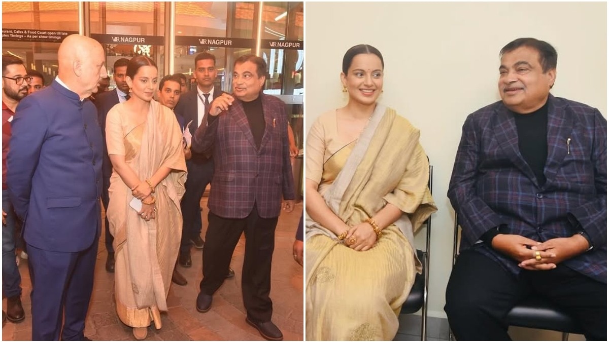 Kangana Ranaut and Nitin Gadkari