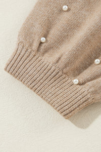 Pearled Drop Shoulder Sweater