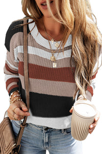 Colorblock Knit Sweater