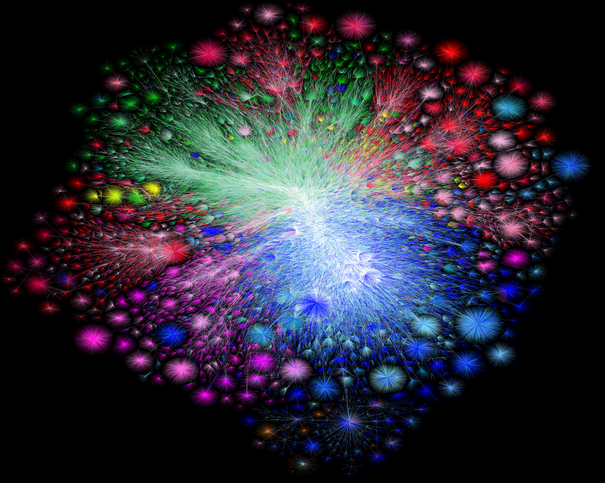 Opte Internet Map for January 9, 2021. Cr: Barrett Lyon/The Opte Project