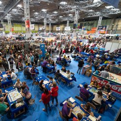 A15 Home Page Hall 1 NEC Crowds wide UK Games Expo 2019.jpg