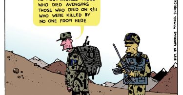 ted rall afghanistan cartoon