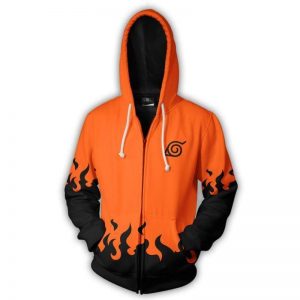 Naruto Minato Namikaze Hokage Zip Hoodie