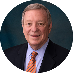 Sen. Dick Durbin headshot. Senator from Illinois and Senate Majority Whip