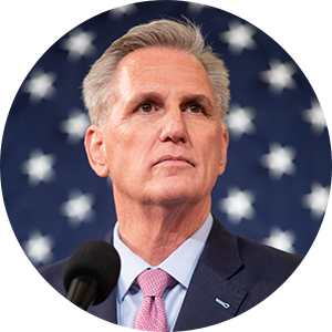 Kevin McCarthy headshot. 55th Speaker of the U.S. House of Representatives