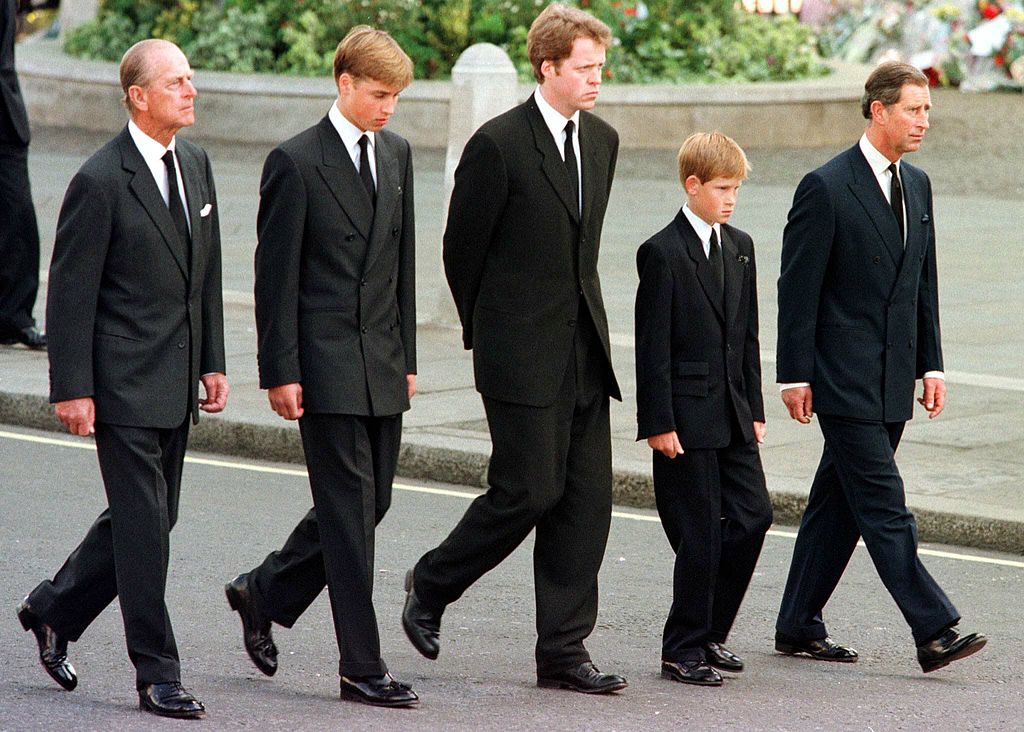 (L to R) The Duke of Edinburgh, Prince W