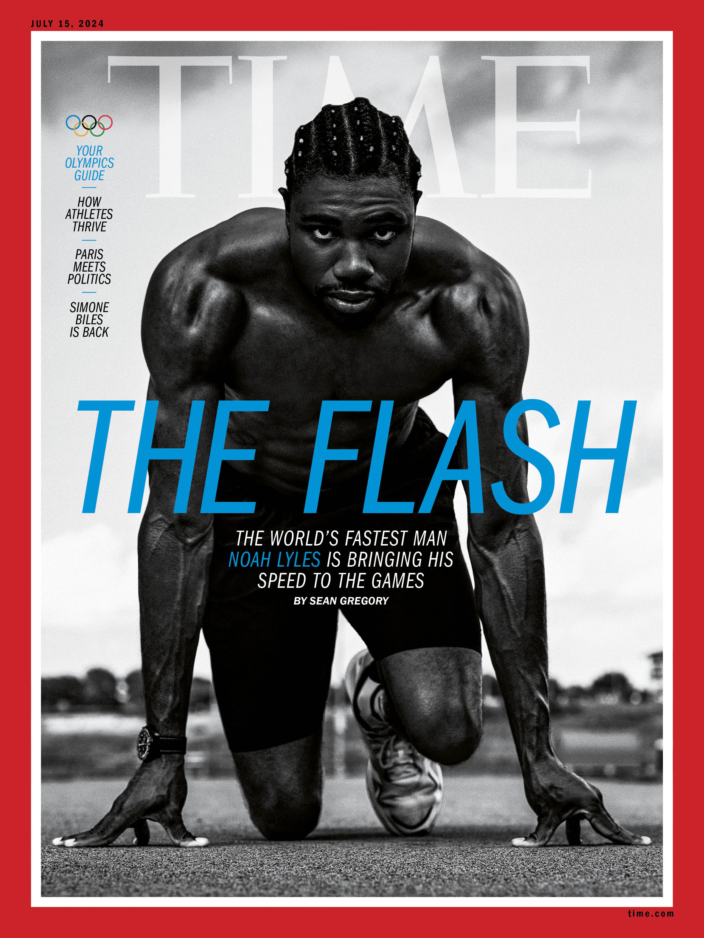 Noah Lyles Olympics Time Magazine cover