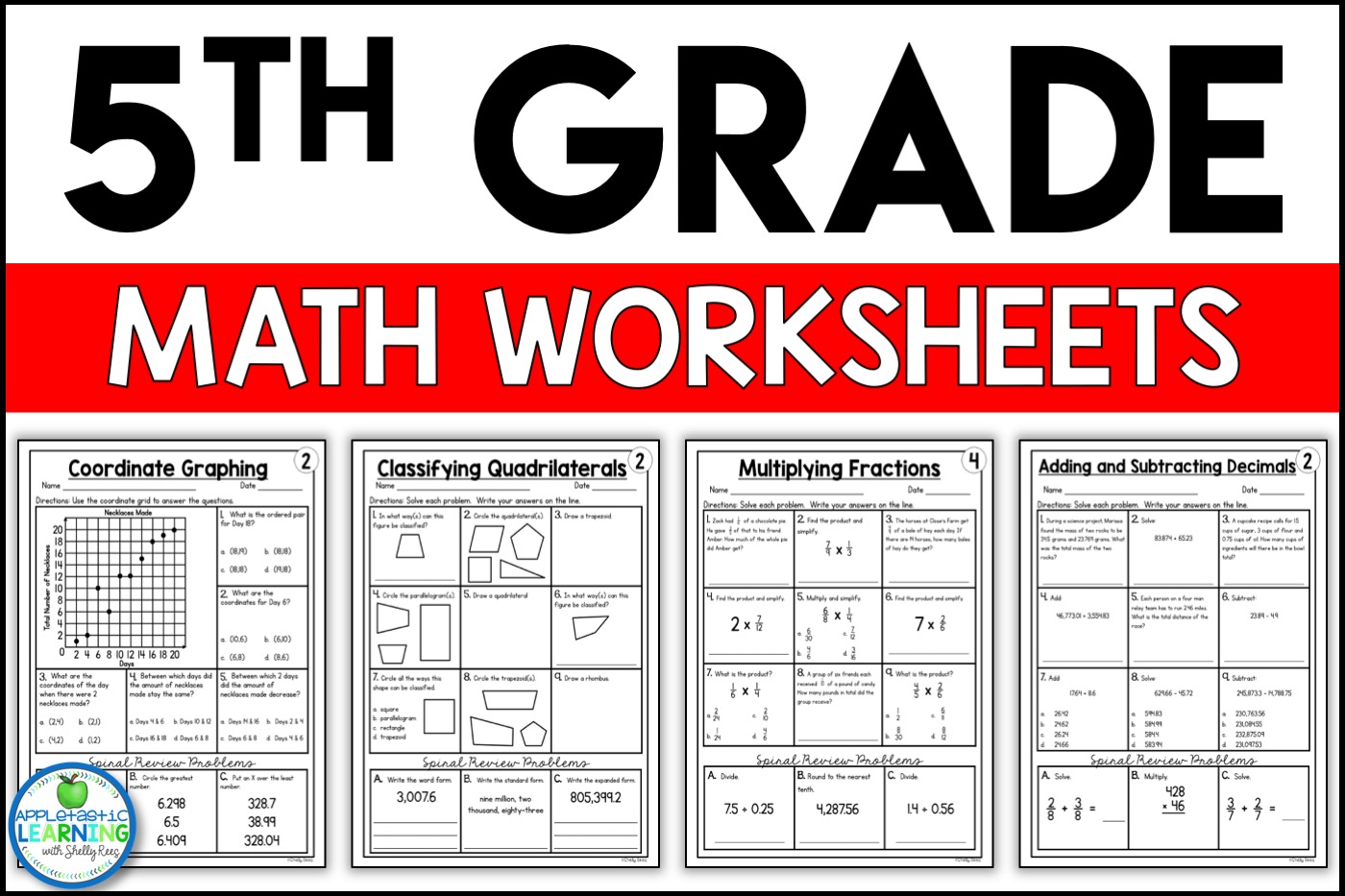 Printable 5th Grade Math Worksheets - Customize and Print