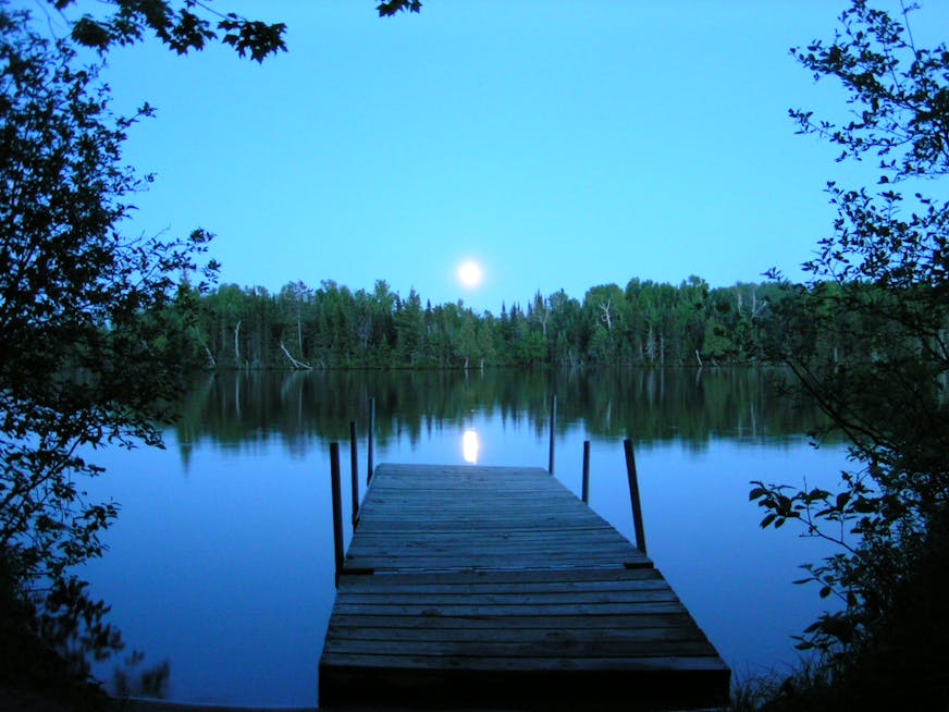 Moon over Bear Head Lake State Park