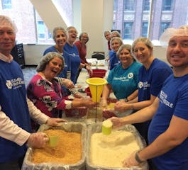 Volunteers at Harvest Pack