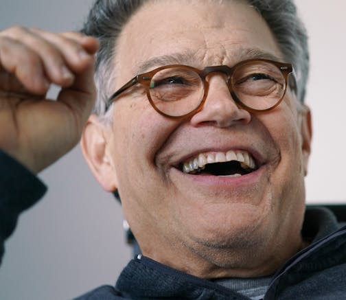 "I'm angry about it," former Sen. Al Franken said of the end of his Senate career. "I just don't feel that it actually does me any good, so I try not to dwell on it, but, you know, it comes up."