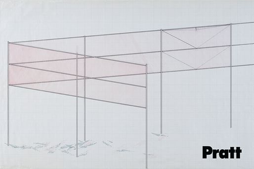 Robert Irwin, Two Running Violet V Forms, 1982; Ink and pencil; 24 x 46 in.; Stuart Collection Records, Special Collections & Archives, UC San Diego; Photographer: Philipp Scholz Ritterman; ©2018 Robert Iwin/Artists Rights Society (ARS), New York.