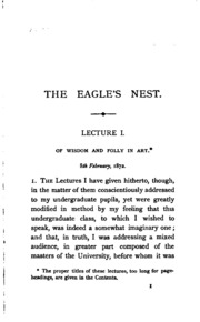 Cover of edition eaglesnest00ruskgoog