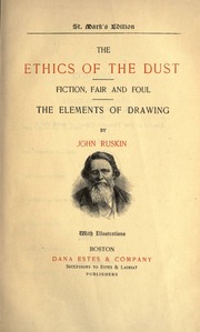 Cover of edition ethicsofdustfict00ruskuoft