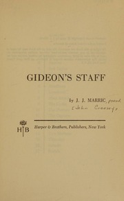 Cover of edition gideonsstaff0000john