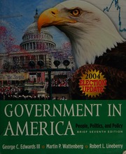 Cover of edition governmentinamer0000edwa_k8x9