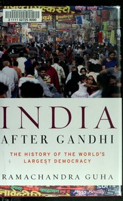 Cover of edition indiaaftergandhi00guha