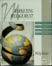 Cover of edition marketingmanagem08kotl