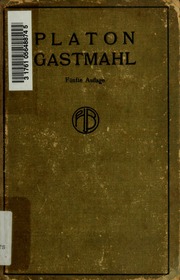 Cover of edition platonsgastmahl00plat