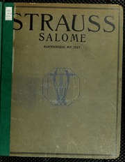 Cover of edition salomemusikdrama00stra